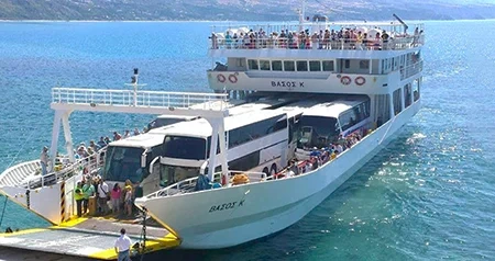 Πλοίο στη γραμμή Βασιλική, Λευκάδα – Φρίκες, Ιθάκη